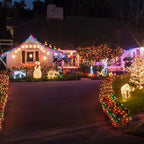 16ft Christmas LED String Lights, Waterproof Timer Lights