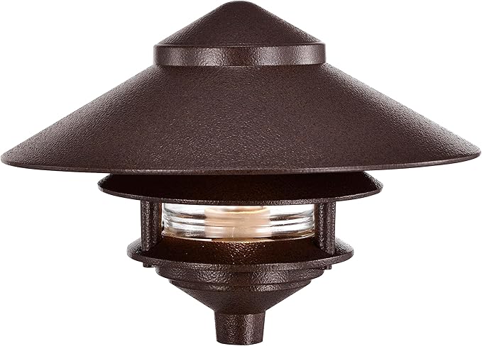 Bronze Solar Path Lights, Outdoor Yard LED