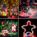 16ft Christmas LED String Lights, Waterproof Timer Lights