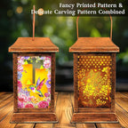 Hummingbird Solar Hanging Lanterns, Metal Backyard Decor