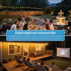 Outdoor String Light Poles 4-Pack, Metal