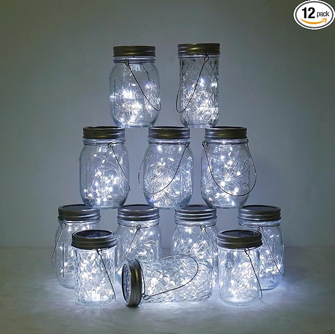 12-Pack 30 LED Christmas Twinkle Lights, Waterproof for Yard
