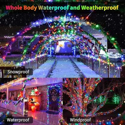 4-Pack Christmas String Lights, 20 LED Waterproof Twinkle Lights