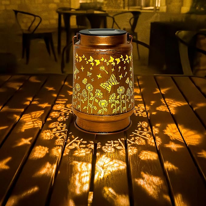 Butterfly Solar Hanging Lanterns, Classic Outdoor Decor