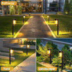 Solar Yard Path Lights 10-Pack, Waterproof