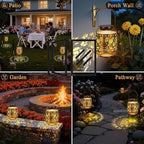 Butterfly Solar Lantern Set, Decorative Patio Lighting