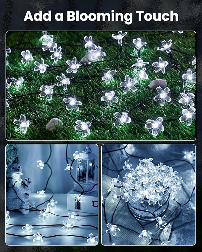 Christmas String Lights, 60 LED Waterproof Twinkle Lights
