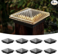 8-Pack Bright Solar Post Cap Lights for Yard, LED