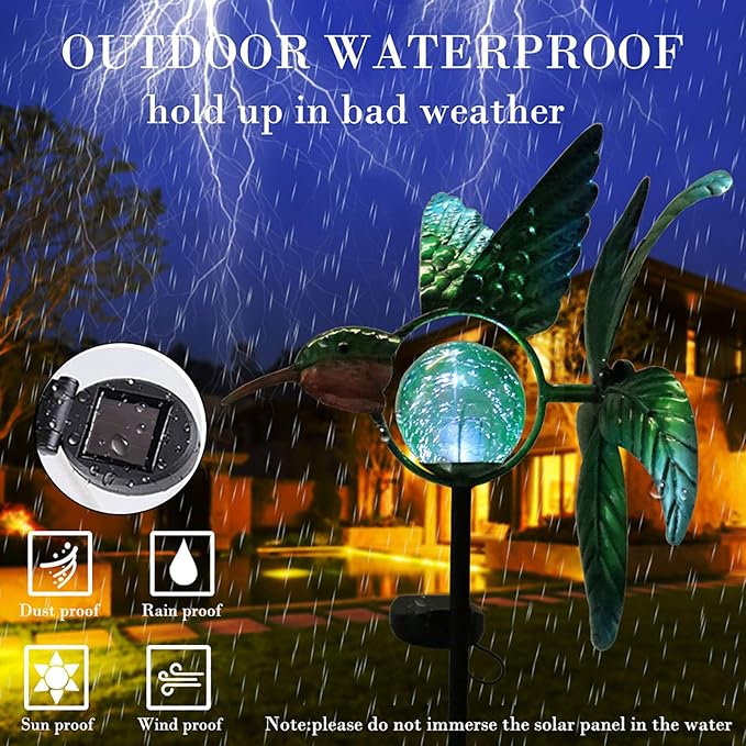 Solar Garden Path Lights, Waterproof