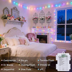Outdoor String Lights, 33ft Waterproof LED