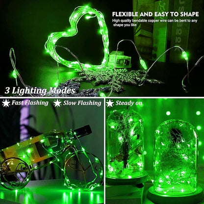 24-Pack 20 LED Christmas Twinkle Lights, Waterproof for Backyard