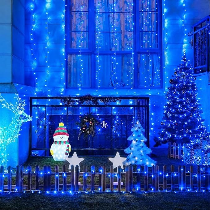 Christmas Yard String Lights, 16ft 50 LED Waterproof