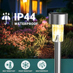 Warm White Solar Pathway Lights 12-Pack, Garden LED