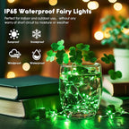 7ft Green Outdoor Edison String Lights, Weatherproof