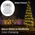 40 LED Christmas Twinkle Lights, 20ft Waterproof for Backyard