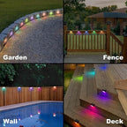 24-Pack Brown Modern Solar Wall Lights, Outdoor LED