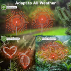 2-Pack Solar Landscape Lights for Driveway