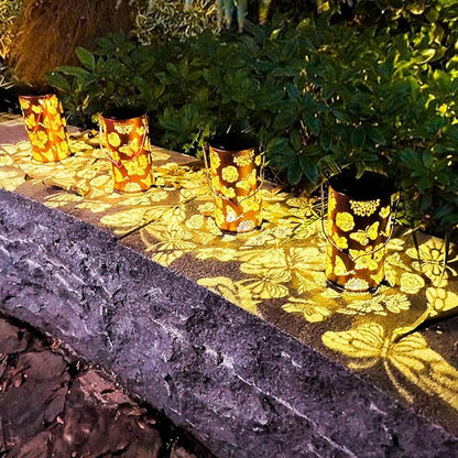 Butterfly Flower Birthday Gifts for Women, Solar Lanterns Outdoor Waterproof, Garden Decor Metal Hanging Decorative Solar Lights for Patio Yard Backyard Porch, Gardening Gifts for Women Mom Grandma