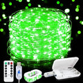 2-Pack 50 LED Christmas Twinkle Lights, 16ft Waterproof for Porch
