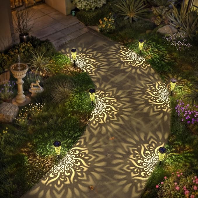 6-Pack Solar Landscape Lights for Garden