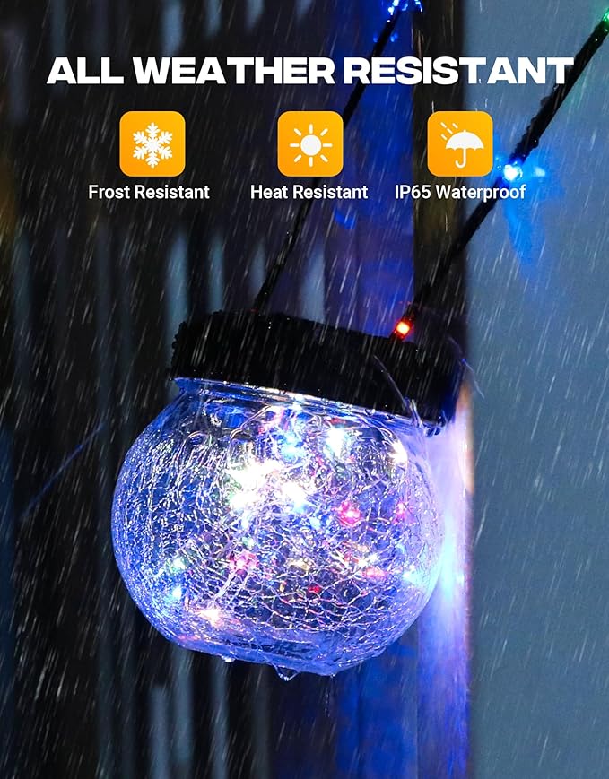 Globe Solar Hanging Lanterns, Decorative Porch Decor