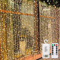 Outdoor String Lights, 8ft Warm White Waterproof LED