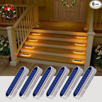 6-Pack Warm White Patio Solar Lights, Waterproof LED