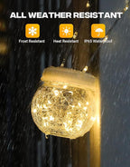 Decorative Globe Solar Lanterns for Porch, Waterproof LED