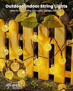 2-Pack Warm White Backyard String Lights, 5ft Weatherproof LED
