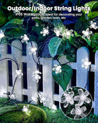 2-Pack 120 LED Christmas Twinkle Lights, 52ft Waterproof for Patio