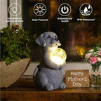 Solar Dog Statue Light, Yard Decor