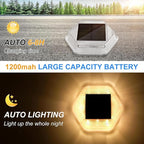 Solar Fence Lights 12-Pack, Waterproof LED