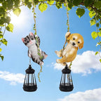 Dog Solar Lawn Figurine Light, Waterproof