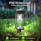 6-Pack Solar Pathway Lights, IP65 Waterproof LED Yard Lights