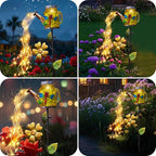 Solar Dragonfly Lanterns, Backyard Hanging LED Decor