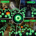Green Solar Pathway Lights 4-Pack, Yard LED