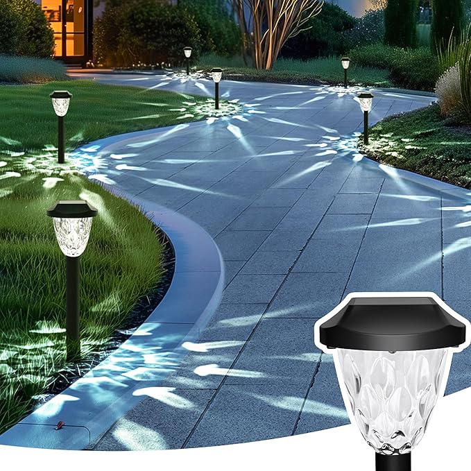 Solar Driveway Path Lights 16-Pack, Waterproof