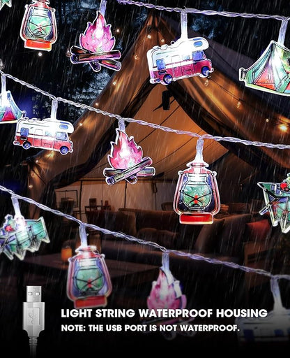 Christmas LED String Lights, Waterproof Timer Lights