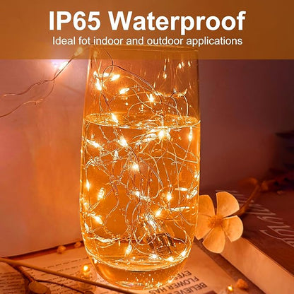 12-Pack 7ft Halloween LED String Lights, Waterproof Timer Lights