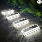 Solar Dock Lights 4-Pack, Waterproof LED