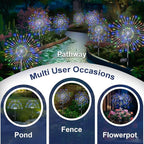 6-Pack Solar Pathway Lights, Waterproof LED Walkway Lights