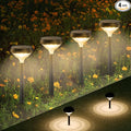 Warm White Solar Pathway Lights 4-Pack, Garden LED