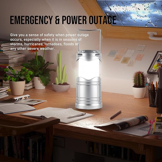 Solar Courtyard Lanterns 4-Pack, Patio Hanging LED Decor