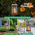 Hummingbird Solar Hanging Lanterns, Metal Yard Decor