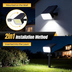 118 LED Solar Wall Spotlights 6-Pack, LED