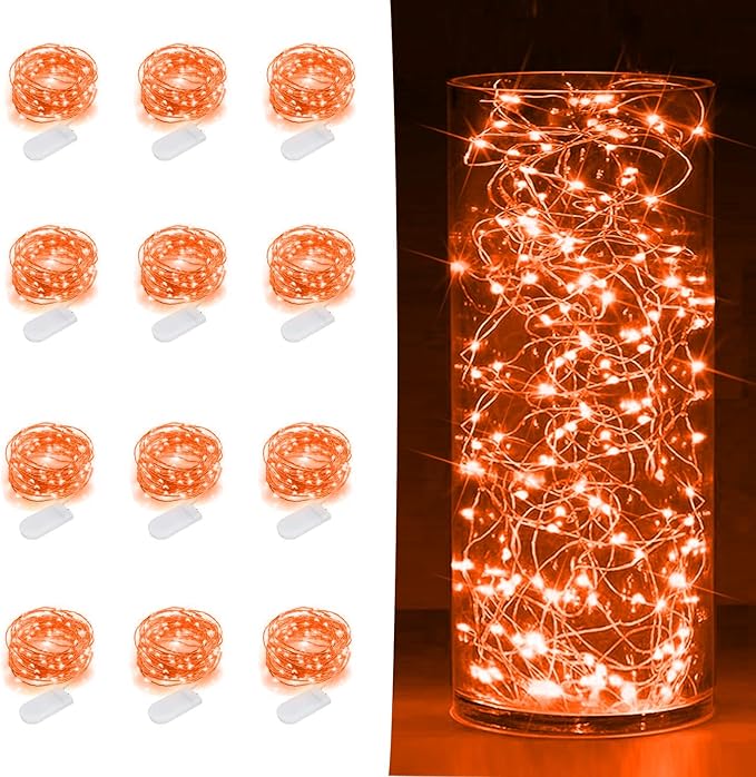 12-Pack Outdoor String Lights, 7ft Waterproof LED