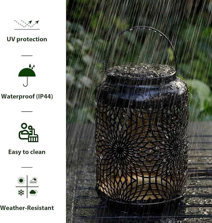 Hanging Solar Garden Lanterns, Charming Waterproof LED
