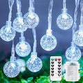 White Patio String Lights, 17ft Weatherproof LED