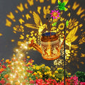 Hummingbird Solar Lantern Set, Metal Yard Lighting