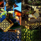 Backyard Solar Lantern Set, Decorative Garden Lighting